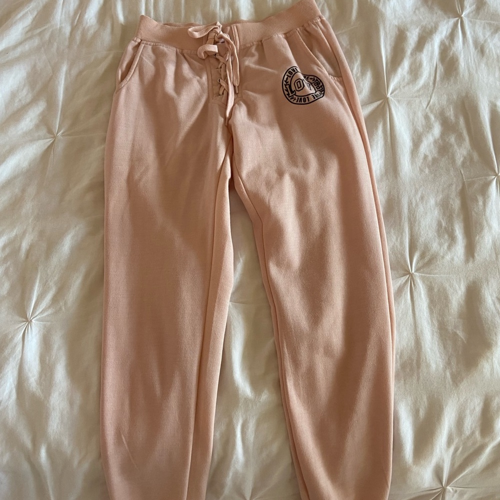 Pink sweatpants